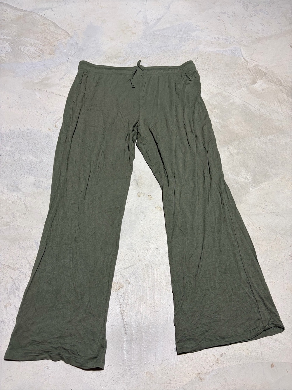 Nuuds Women's Drawstring pajama Pants - Olive Green xl